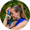 Athlète olympique Lisa Barbelin